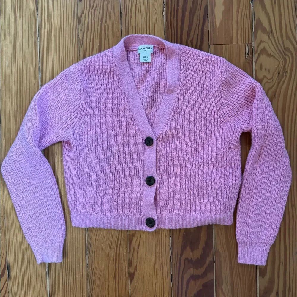 Crewcuts Pink Cardigan Sweater